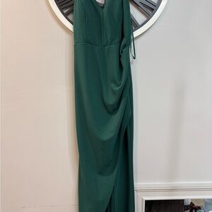 Green Windsor wedding guest dress